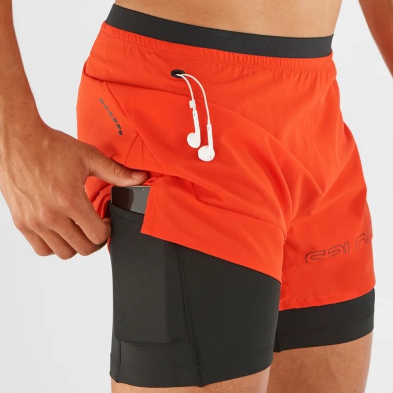 Bermudas Salomon Cross 2in1 Hombre Naranjas | MX YJNM103
